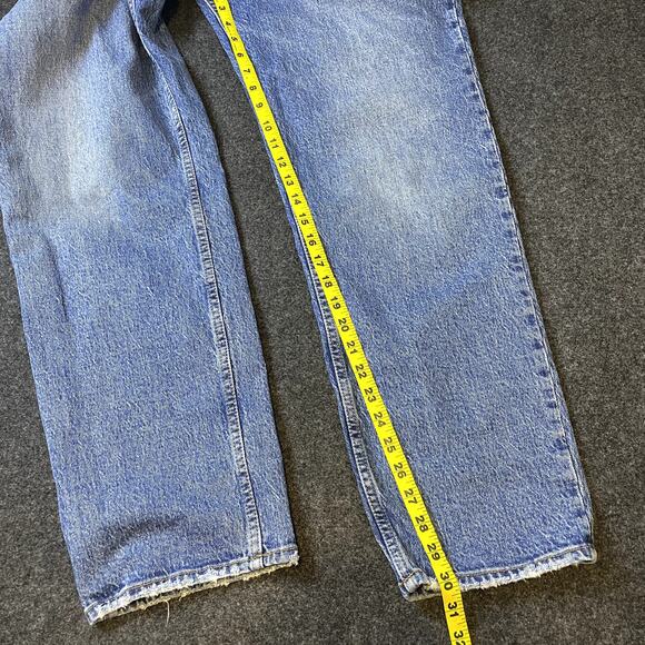 Abercrombie & Fitch The Dad Straight High rise Jeans Size 31/12 Button Fly - Picture 14 of 15